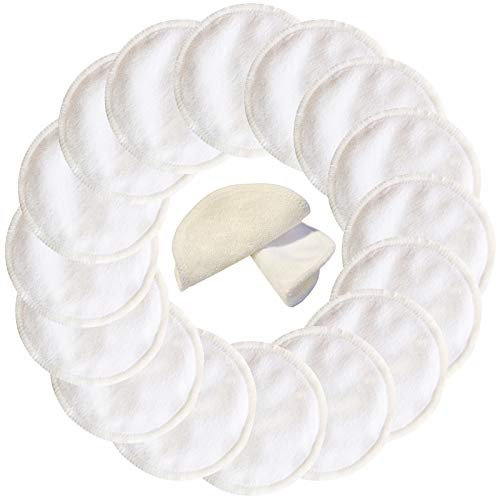 16 Stück Pinowu Makeup Entferner Pads, Bambus Abschminkpads Cleansingpads mit Wäschebeutel, Superweich Waschbare Wiederverwendbare,Wischt Gesicht Auge Sauber für Frauen Männer