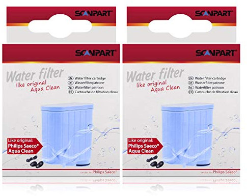 2 x Wasserfilter Scanpart für Saeco Xelsis Incanto Intelia Exprelia Pico Gran Baristo wie Aqua Clean