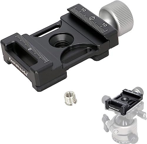 Koolehaoda Aluminum Quick Release Plate Clamp Compatible with Arca Swiss for Camera Tripod Monopod Ballhead