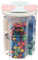 PDOOR Airtight Food Storage Container, Leak-Proof Plastic Dry Cereal Dispensers Containers with Durable Lids for Flour, Sugar, Rice - 2L/4 Grid, 2 Colors