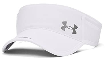 Under Armour Damen Kappe Isochill Launch Run Visor 1361543 White One Size