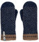 ÖJBRO VANTFABRIK 1 Paar Fäustlinge Gr. S (6) Wolle Strick-Handschuhe 4-lagige Merinowolle Winter-Handschuhe aus Schweden, Fausthandschuh Damen & Herren, extra warm & weich - Skaftö Marin
