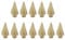 Merting 12 Miniatur Sisal Frosted Weihnachtsbäume Flasche Pinsel Bäume Für Weihnachten Tabletop Deko,Weihnachten Deko Weihnachtsbäume,Sisal Schnee Frost Bäume,Kunstbaum Weihnachten,Basteln,Kunstbaum