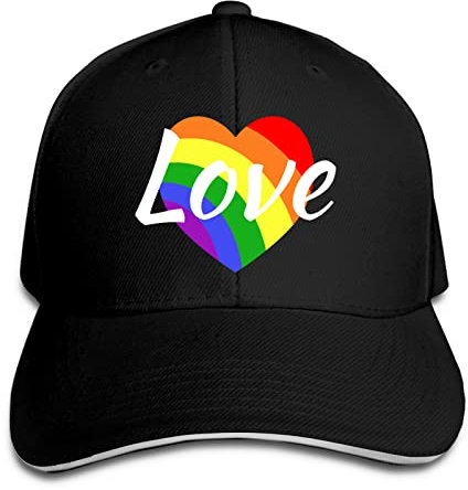 Rainbow Love – LGBTQ Gay Lesbian Pride Baseball Cap Sandwich Cap Dad Hat Cowboy Hat Denim Trucker Hat Sun Sports Cap