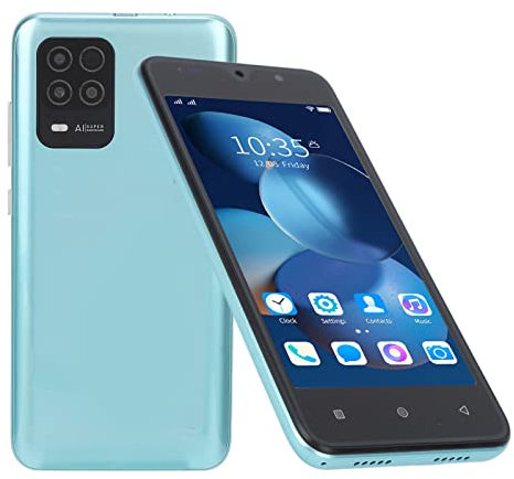 8 Pro Smartphone ohne Vertrag,Android Handy ohne Vertrag,5 Zoll Vollbild Display,512MB RAM 4GB ROM Speicher,Dual SIM Handy,Gesichtserkennung,Schlankes Mobiltelefon für Android 4.4.2(Grün)