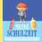 Meine Schulzeit - Erinnerungsbuch: Schönes Erinnerungsalbum zur Einschulung - Geschenk zum Schulstart - Ideal für Jungen