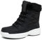 ZYLDK Donne Inverno Stivali Caldo Scarpe Neve Boots Flat Pelliccia Foderata Stivaletti Antiscivolo Breve Walking All'aperto Casual Comoda,nero,36