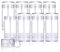 8 PCS 75ml/2.5oz Plastic Deodorant Containers Empty Refillable Deodorant Stick Bottles Round Clear Twist Up Bottom Filling Lip Balm Tubes for DIY Crayon Chapstick