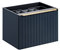 PIASKI Mobile lavabo 60 cm Santa FE Deep Blue, mobile lavabo con piano di lavoro, mobile lavabo sospeso, colore blu marino (solo mobile)