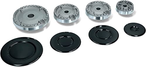G GRIMALDI Kit Cucina 4 Fuochi Bruciatori + Piattello a doppio Foro compatibile con Indesit