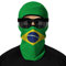 ShopINess Passamontagna Unisex Stile Bandiera Paesi Mondiale di Calcio (Brasile)