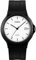 FeiWen Damenuhr Wasserdicht Analog Quartz Fashion Casual Uhren Minimalismus Junge Mädchen Armbanduhr Plastik Lünetten mit Kautschuk Band (schwarz und weiß)