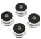 SP3924S 4 Stück Lautsprecher Isolation Füße, Skateboard Gummi Lautsprecher Isolation Füße, mit Stahlkugel für Lautsprecher, Verstärker, Instrumente, Plattenspieler, CD DVD Player, Blockflöten
