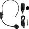 Casque Micro sans Fil 2,4 G, Portée 25 M/82 Pieds, Temps de Travail 15 H, Micro UHF, Micro Casque sans Fil pour l'enseignement, Enregistrement Vocal