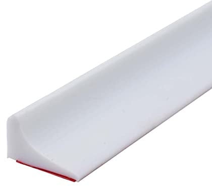 Wasserbarriere Selbstklebend Duschschwelle Boden Wassersperre Spülbecken 100 cm Länge Weiß Wasserstop Wasserdichter Streifen Dichtungsband für Badewanne Ecken Spüle Küche Badezimmer