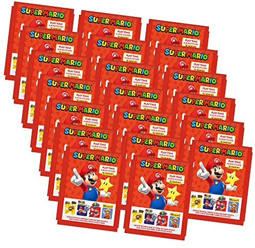 Panini Super Mario Sticker - Play Time (2023) - Sammelsticker - Auswahl (20 Tüten)