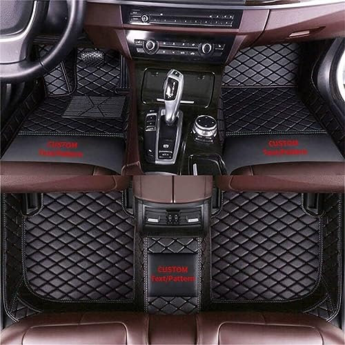 Auto FußMatten für 95% der Automodelle All Wetter Luxus Leder fußmatten Stufenheck,Schrägheck,Coupe,Kombi,Cabriolet,Großraumlimousine 2000-2023(Schwarz)
