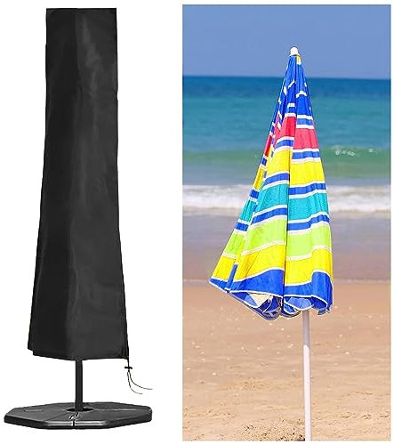 FERKAP Housse De Protection Parapluie Housse De Parasol Droit Couverture De Parapluie De Jardin pour Parasol De 2m À 4.0m Tissu Oxford Imperméable Et Respirant 240x57/57cm (Taille : 175x32/38cm)