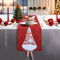 Tischläufer Weihnachten Rot, FUKPO Leinen Weihnachtstischläufer Winter Weihnachtsläufer Tisch Tischdeko, Weihnachts Tischläufer(34 x 180cm)