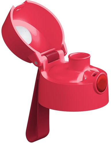 Jarlson® Ersatzdeckel für Charli und Mali Trinkflasche, verwendbar für 350ml und 500ml Flasche, Ersatzteile, Ersatz (Mali Deckel (Chug Trinkausguss), Rot)
