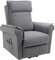HOMCOM elektrisch Aufstehsessel Fernsehsessel Massagesessel Sessel mit Aufstehhilfe Relaxsessel mit Liegefunktion Leinen-Touch Stahl 86 x 95 x 106 cm Grau