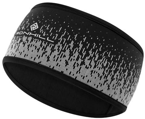 RONHILL Running, Reflect Headband, Black/Reflect, S/M