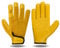 WESTWOOD FOX Arbeitshandschuhe Herren Leder Schnittfeste Handschuhe für Garten Gartenhandschuhe Damen Dornensicher, Gartenhandschuhe Dornenfest Gartenarbeitshandschuhe (Gelb, L)