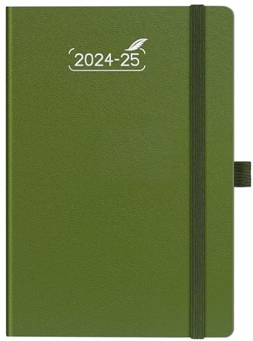 BEZEND Kalender 2024 2025 A5, Wochenplaner mit Platz für Notizen. Hardcover Terminplaner & Schulplaner von Aug 24 - Jul 25, Planer 2024/2025 mit 120 g/m² Papier