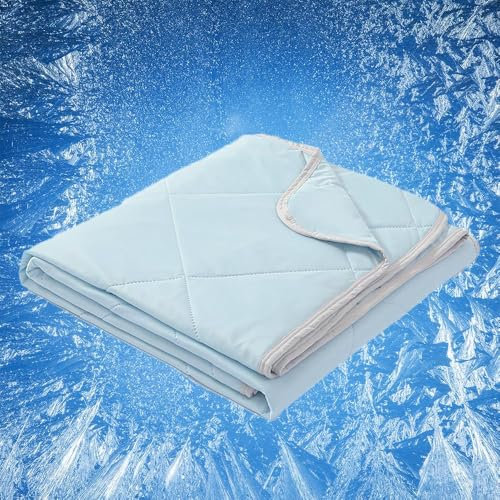 CCVVBFD Schlafhimmel Cooling Sleep Kühldecke,Schlafhimmel Cooling Sleep 3-Lagen Kühldecke,Cooling Sleep Decke,Cooling Decke Kühldecken Sommer Für Schlafen,Kühl Und Bequem, Sky Blue-150x200cm