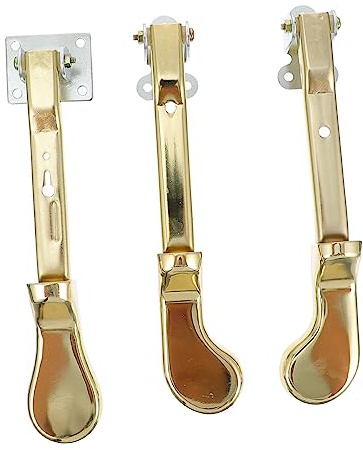 Metall Klavierpedale für Aufrechtes Klavier, Goldfarben | Rost, Leichter Austausch, 3 Stück, für Klavierunterricht und Reparaturwerkstätten