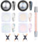 IETWATE 6 Stück Chrome Nail Powder, Metall Mirror Cromepulver Nägel, Fest Glitter Pigment für Nägel Pearl Effect, Aurora Ice Shimmer Chrome Pulver Nägel mit Detailstift, für Frauen DIY Salon