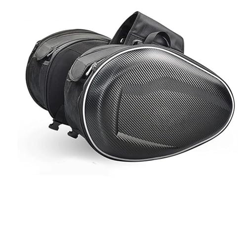 Motorbike Riding Bag Koffer Satteltaschen Universal Motorrad wasserdichte Racing Moto Helm Reisetaschen Für Kawasaki Tasche + Regenmantel Motorcycle Side Bag(PU)