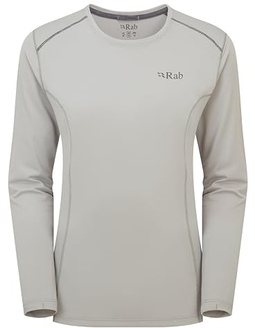 Rab Women's Force LS Tee | Lightweight, Long-Sleeve T-Shirt, for Hiking, Climbing, & Trail Running