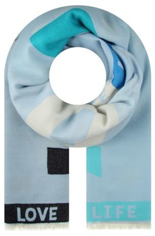Majea Damenschal Winterschal Strickschal Damen Schal (880044) (blau 13)