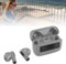 Bewinner Unique Pager-beeper Shaped Bluetooth 5.2 Earbuds, Wireless Retro Cute Earbuds, Portable ENC Noise Cancelling Earbuds for Sports Games Travel (Grey)