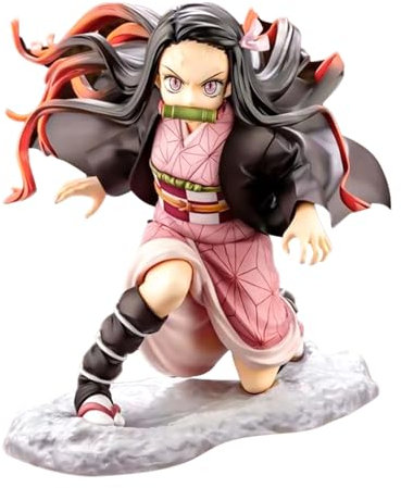 WKxinxuan Demon Slayer ModèLes D'anime, Demon Slayer Ornaments, Décorations de Gâteaux,Décorations de Voiture, œufs Torsadés, Statues de Dessin Animé, Personnages D'anime de Chambre