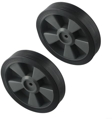 Ruote per barbecue, diametro esterno 195 mm, per barbecue a gas e ruote in plastica di altre marche, 2 pezzi, resistente al calore