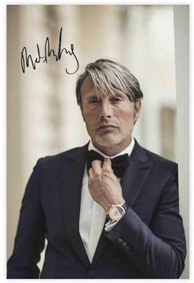 maehbya Mads Mikkelsen Poster auf Leinwand, Wandkunst, Dekordruck, Bild Gemälde für Wohnzimmer, Schlafzimmer, Dekoration, 40 x 60 cm
