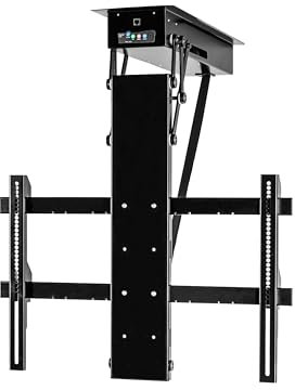 SABAJ M&D Support TV motorisé de Plafond inclinable 0-85°, 30 mm/s, 40-85, 50 kg, VESA 300×100-600×400, télécommande IR, D’Angle XL