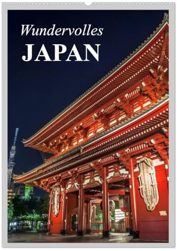 Wundervolles Japan (Wandkalender 2026 DIN A2 hoch), CALVENDO Monatskalender: Eine Reise durch das Land des Lächelns (CALVENDO Orte)