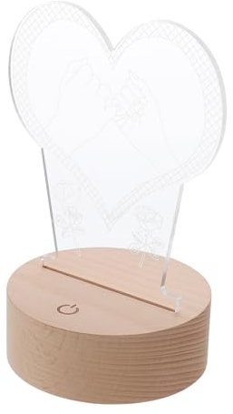 STOBOK Personalisiertes Led Nachtlicht Für Jahrestage Hochzeit Weihnachten Party Dekoration Atmosphärenlampe Geschenkidee