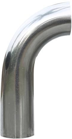 Tubo Curva di Scarico – Raccordo Tubo in Acciaio Inossidabile a 90 Gradi per Home Brewing, Automotive e Sistemi HVAC | Raccordo Sanitario a Morsetto, Curva Saldabile per Corrimano e Trasferimento di