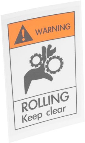 POPETPOP Sicherheitsaufkleber für Hände Warnschild mit Klaren Hinweisen Einfach Anzubringen für Fabriken Lager Leuchtende für Sichtbarkeit