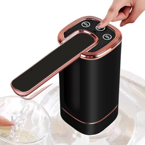 Electric Water Bottle Pump - Wireless Rechargeable Water Pump - Portable Silent Drinking Accessories for Office Home Indoor Barbecue Restaurant Camping