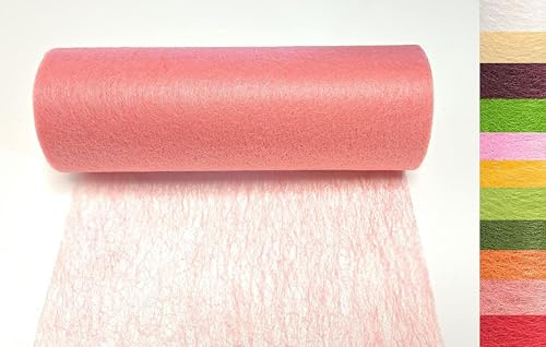 s.dekoda Tischband 20m x 23cm Vlies Tischläufer Vliesband Tischvlies Dekovlies Rosa - Altrosa