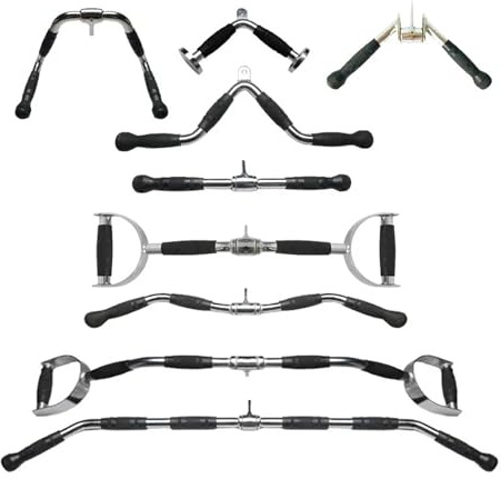 Fitness Solid T-Bar, V-Bar Heavy Duty Load Bearing LAT Pull Down Bar, Feinpolieren Sitzen Rudern Fitnessgeräte Zubehör(Style-G)