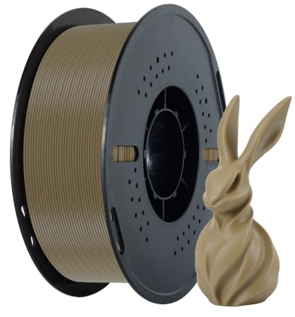 Kingroon PLA Filament 1.75mm, PLA 3D Drucker Filament Maßgenauigkeit ±0,02mm, 1KG Spule (2.2 LBS) Wood PLA Filament für 3D Drucker, Holz