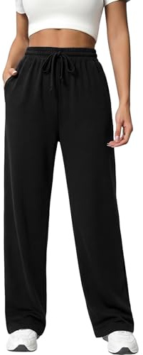 Uniexcosm Pantalón Deportivo Mujer Jogger de algodón con Bolsillos
