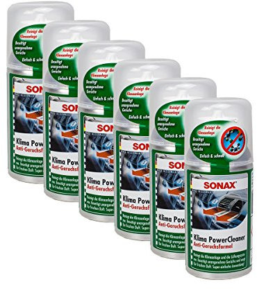 SONAX 6 x 03231000 climática Powe rcleaner Aire Acondicionado Limpiador Antibacteriano 100 ML