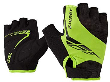 Ziener Herren CENIZ Fahrrad-/Mountainbike-/Radsport-Handschuhe | Kurzfinger - atmungsaktiv/dämpfend, Lime Green, 7